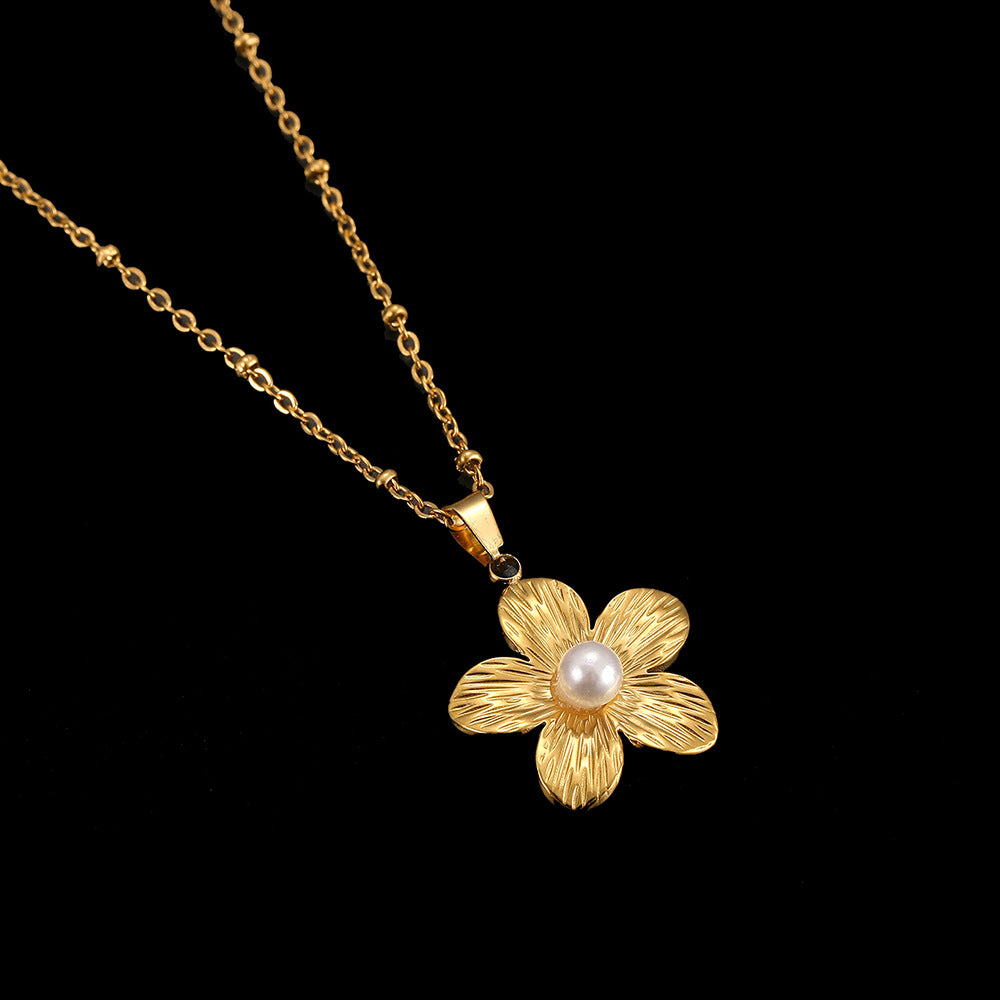 Collier Coquillage en Acier Inoxydable