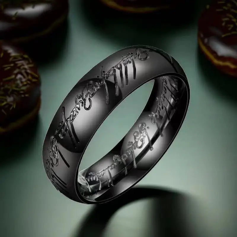 Bague en acier inoxydable au design moderne – bijou unisexe élégant