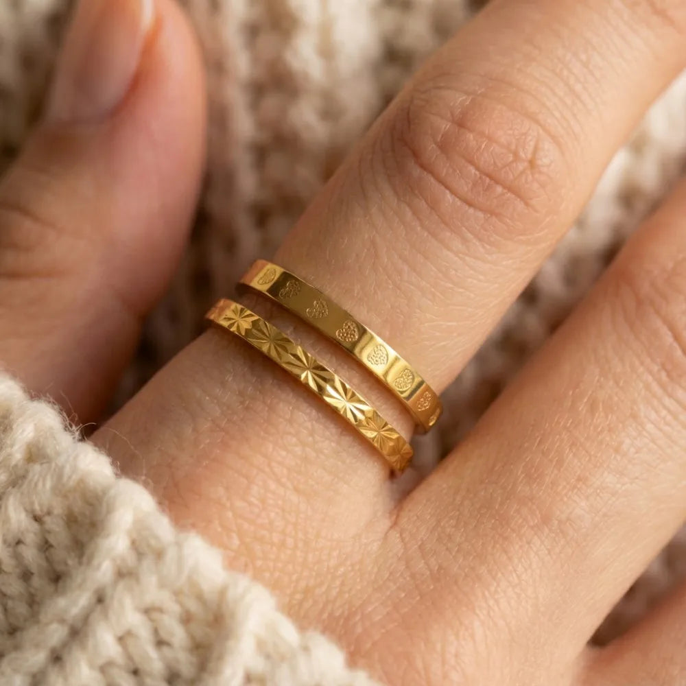 Bague Minimaliste Empilable