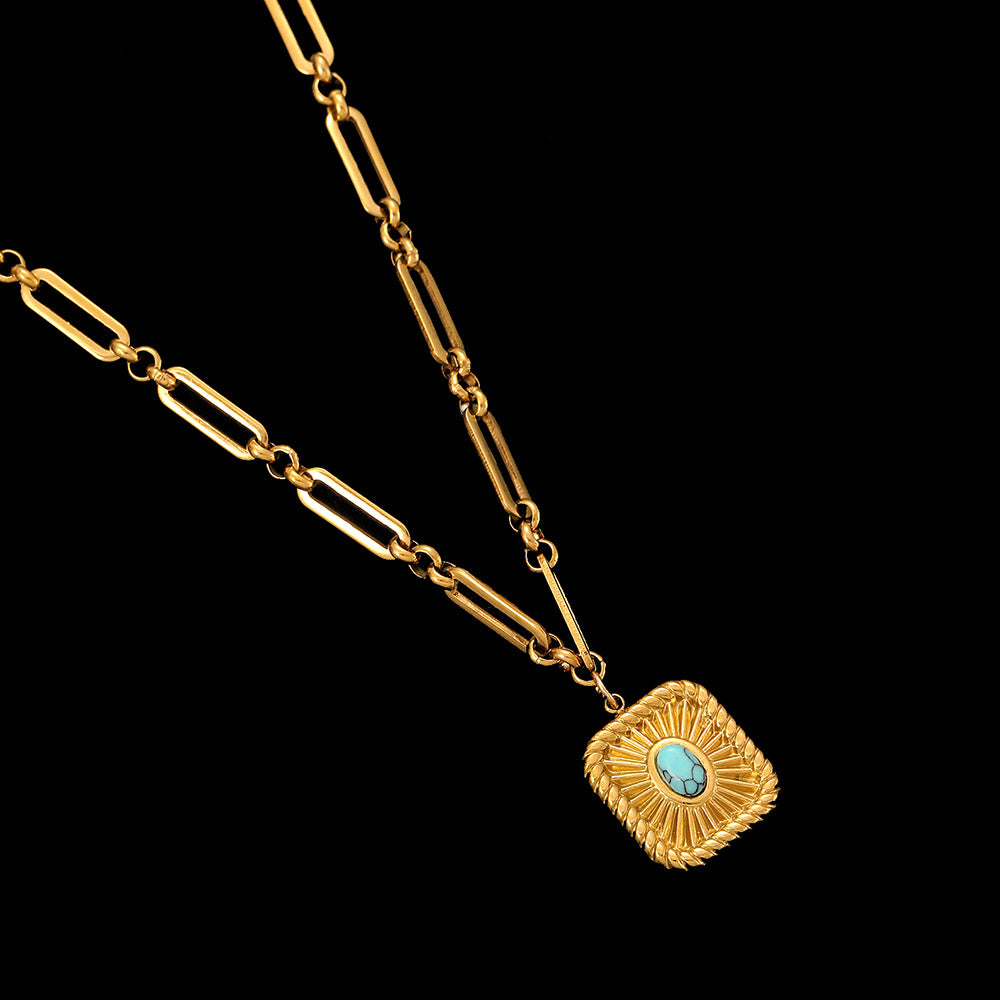 Collier Coquillage en Acier Inoxydable