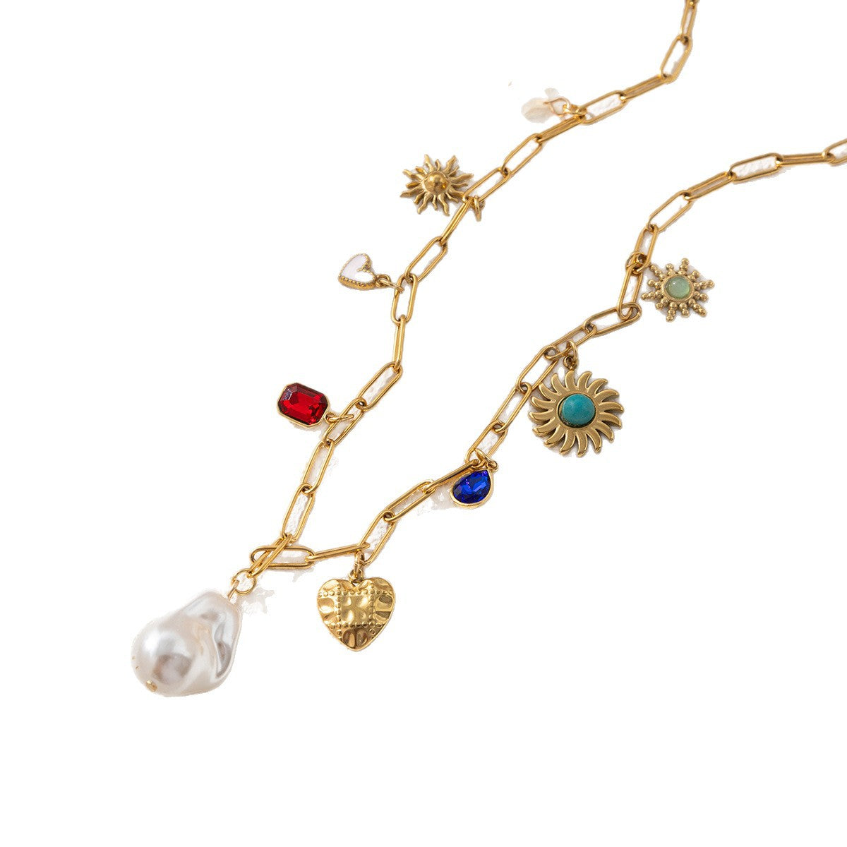 Collier Coquillage en Acier Inoxydable