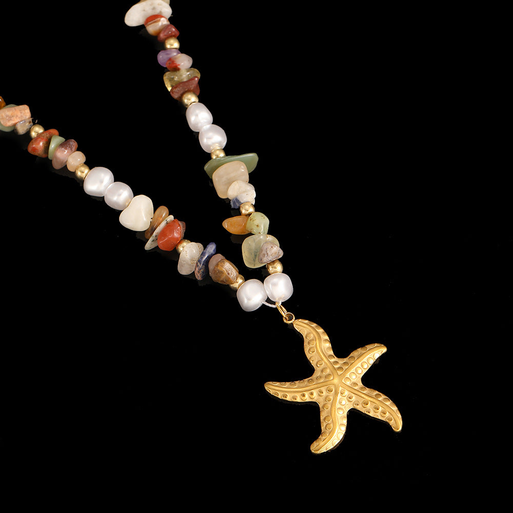 Collier Coquillage en Acier Inoxydable