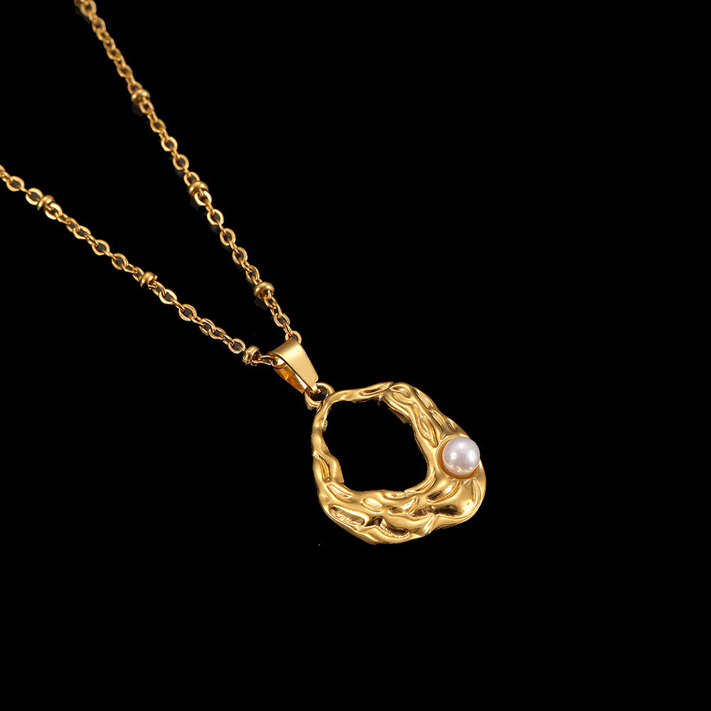 Collier Coquillage en Acier Inoxydable