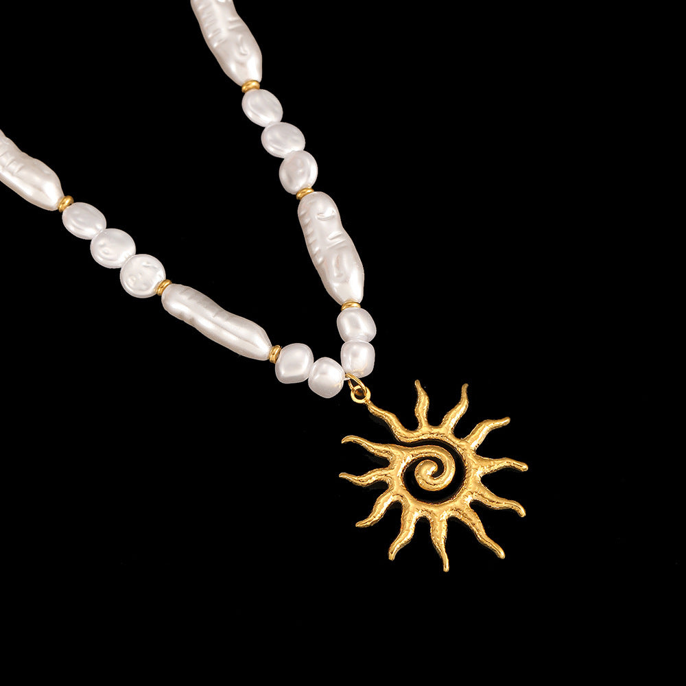 Collier Coquillage en Acier Inoxydable