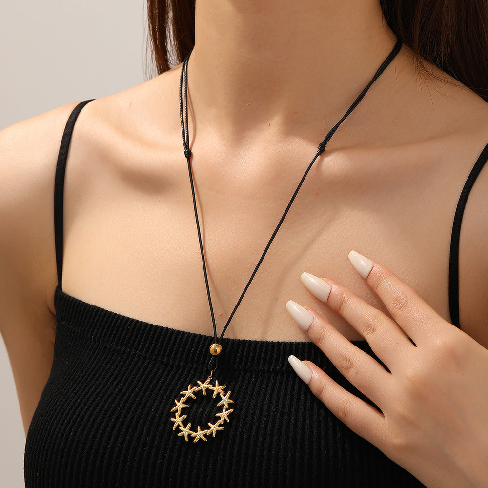 Collier Coquillage en Acier Inoxydable