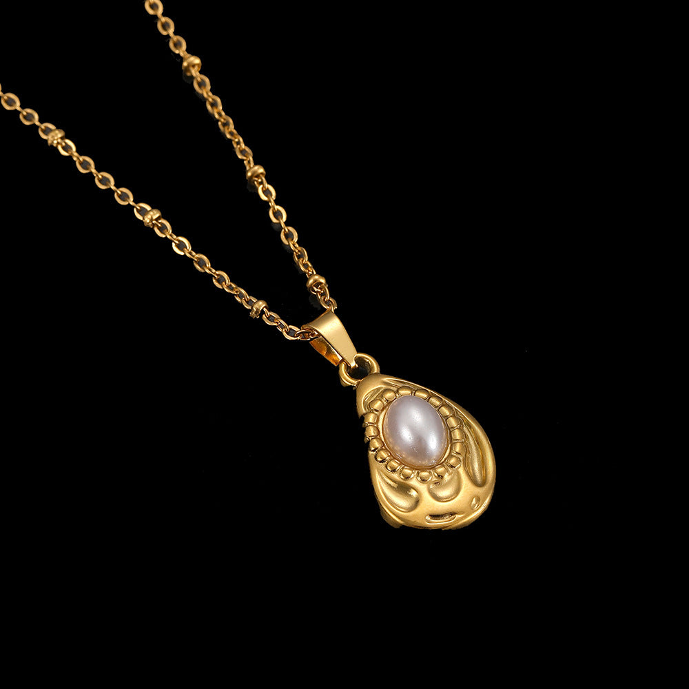 Collier Coquillage en Acier Inoxydable