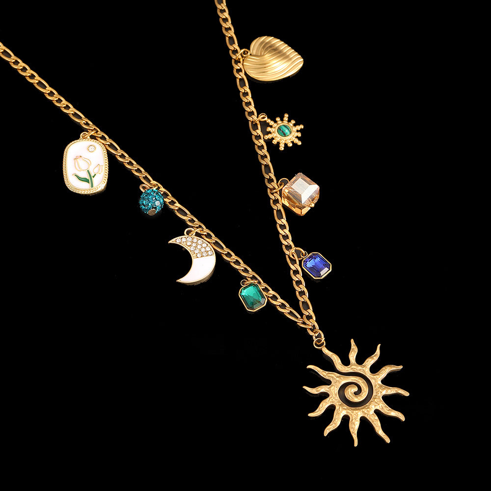 Collier Coquillage en Acier Inoxydable