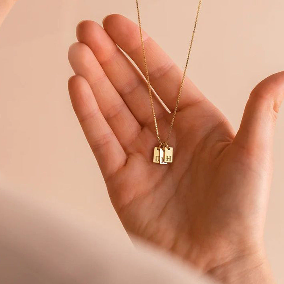Lettre Alphabet en Acier Inoxydable Doré