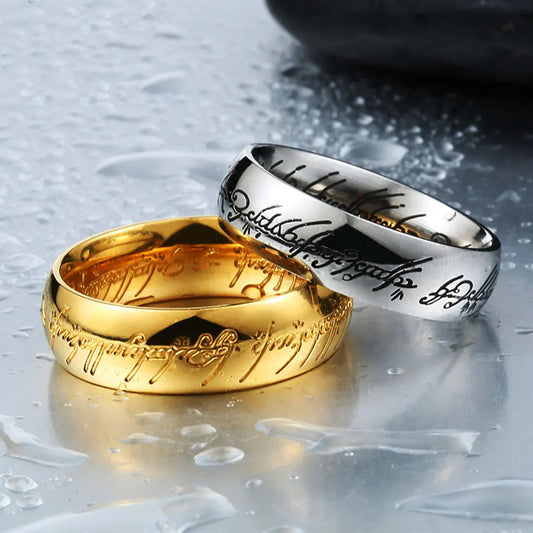 Bague en acier inoxydable au design moderne – bijou unisexe élégant