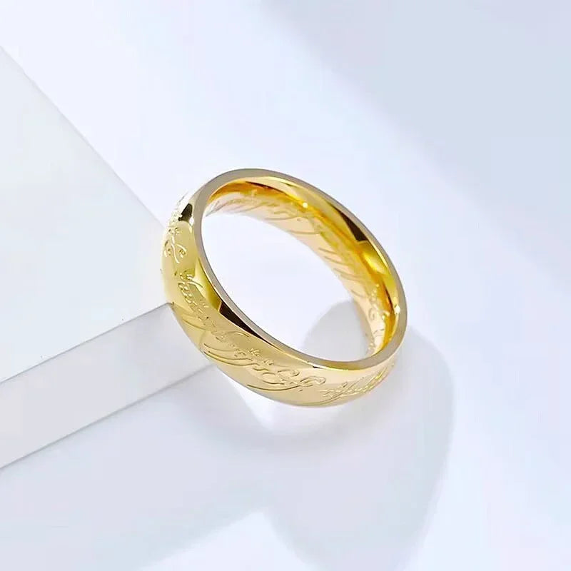 Bague en acier inoxydable au design moderne – bijou unisexe élégant
