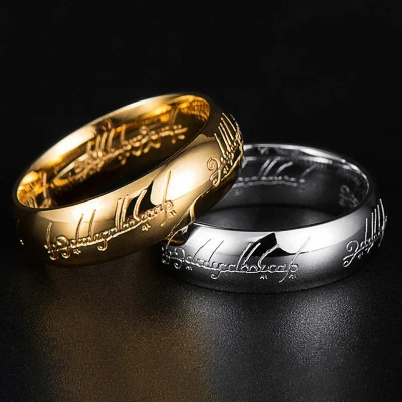 Bague en acier inoxydable au design moderne – bijou unisexe élégant
