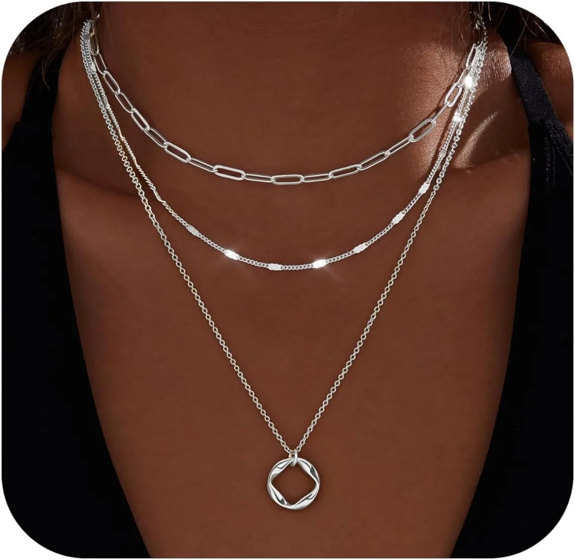 Collier Pendentif Cercle